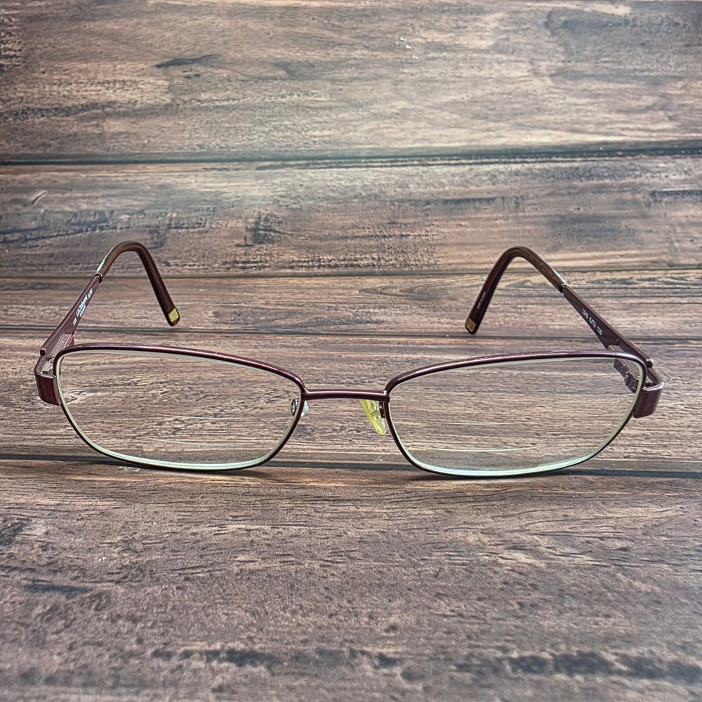 Liz Claiborne L345 0JTU Burgundy Rectangular Eyeglasses Frames 51-16-135 Womens
